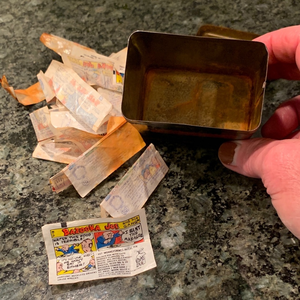 Vintage Atlas Car Battery Promotional Bank filled w/Bazooka Joe Cartoons - Picture 9 of 13